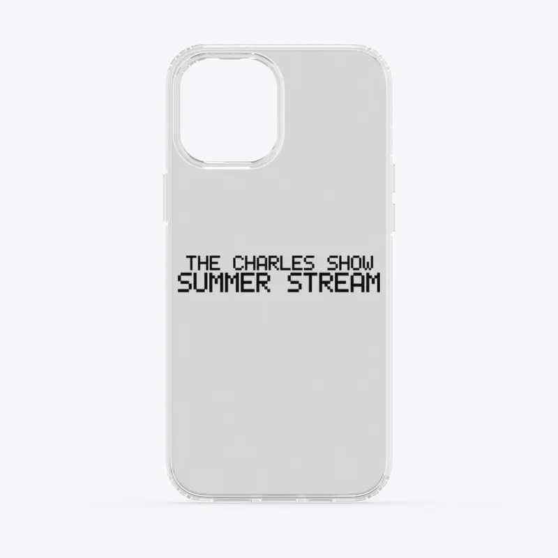 Clear iPhone Case Black Text