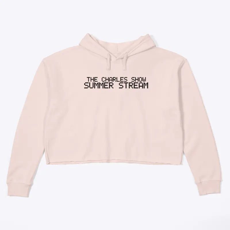 Summer Stream Crop Hoodie